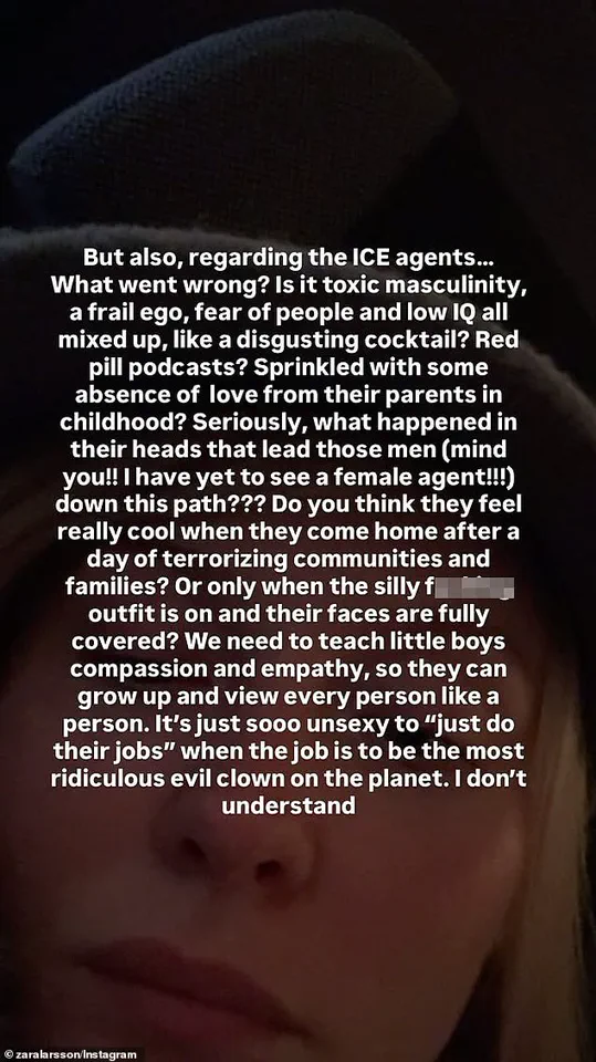 Zara Larsson Sparks Debate with Strong Criticism of ICE on Social Media