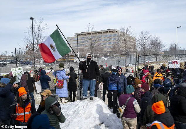 Anti-ICE Protest Turns Chaotic as Demonstrators Hurl Sex Toys at Truck with 'Nuremberg 2.0' Banner