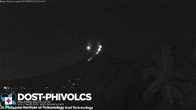 Green fireball and lava illuminate Mount Mayon eruption skies